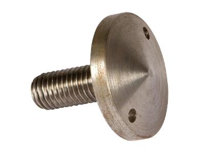 Mushroom head shaft for polishing machines