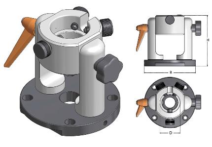 Universal rotary tooling clamper TBK for chucks