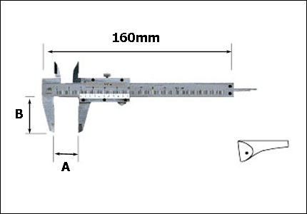 Pocket vernier slide gauge