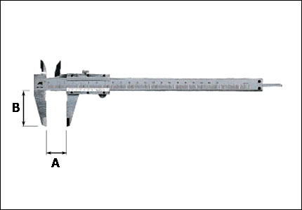 Precision vernier slide gauge