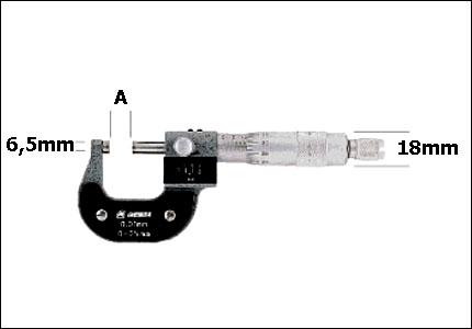 External micrometer with counter reading