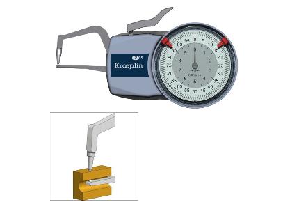 Tube measurement gauge D1R10