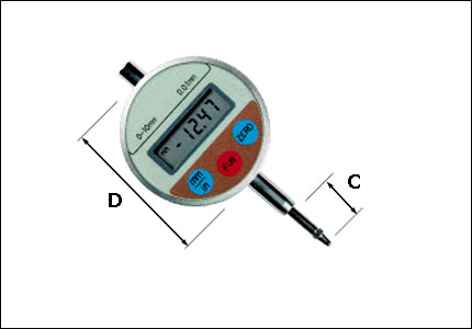 External digital gauge