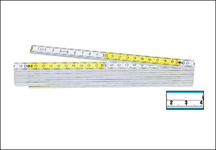 Wooden folding measure