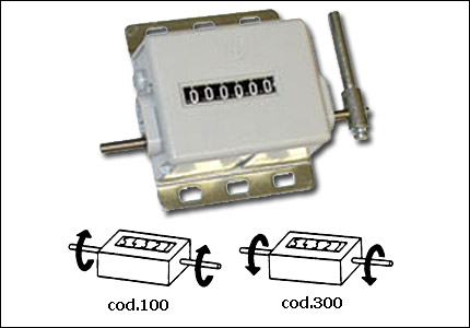 Stroke counter with 6 digits for machines