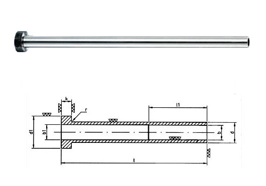 Ejector sleeve for drawing DIN 1530, hardened 