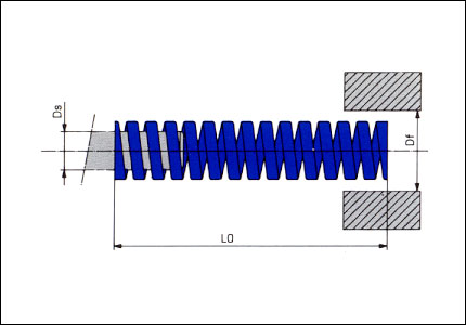 Medium duty spring CM, blue