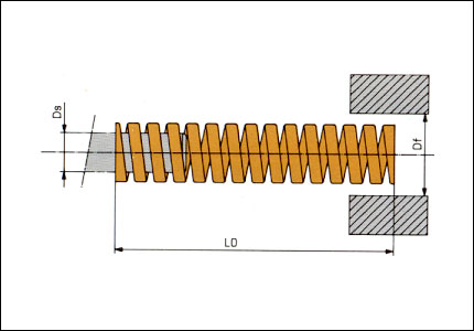 Extra-heavy duty spring CXF, yellow