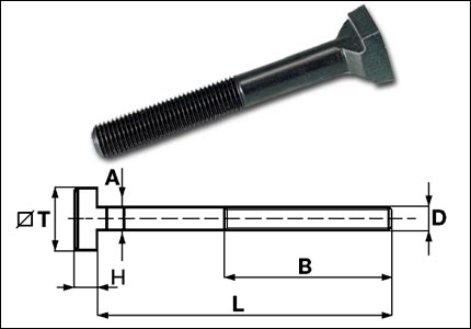 Single hammerhead bolt