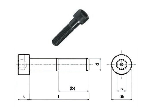 Cylindrical socket head screw TCE