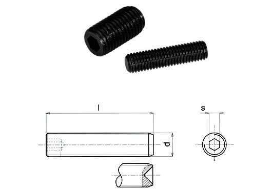 Flat headed socket screw