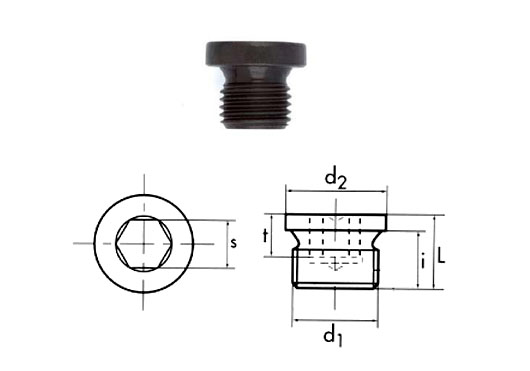 Cylindrical socket male plug