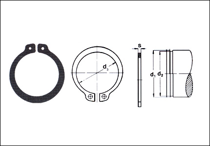 Anello d'arresto esterno