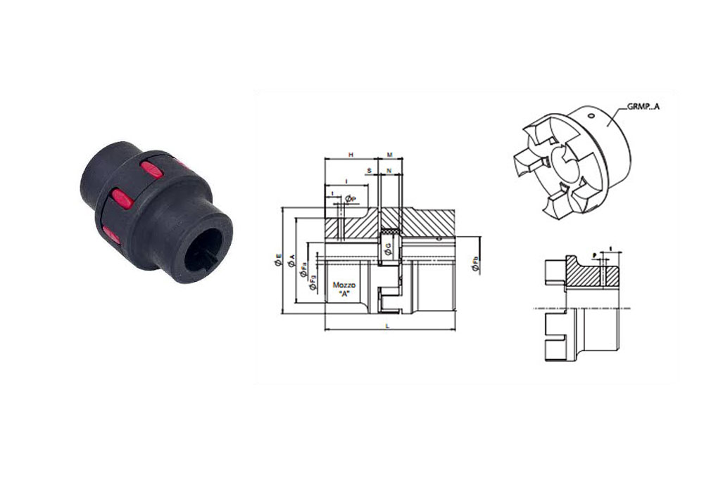 Flexible coupling for electric motors