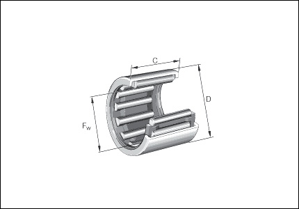 Drawn cup needle roller bearing