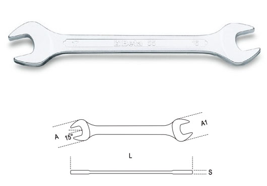 Double open end spanner