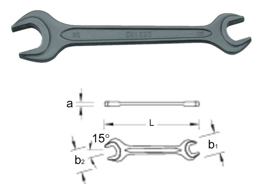 Double open end spanner