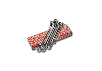 Sets of ring spanners for deep bolts