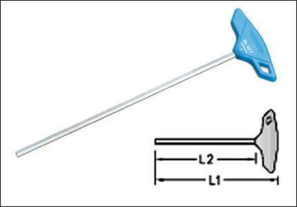 Chiave a T per esagoni interni con impugnatura