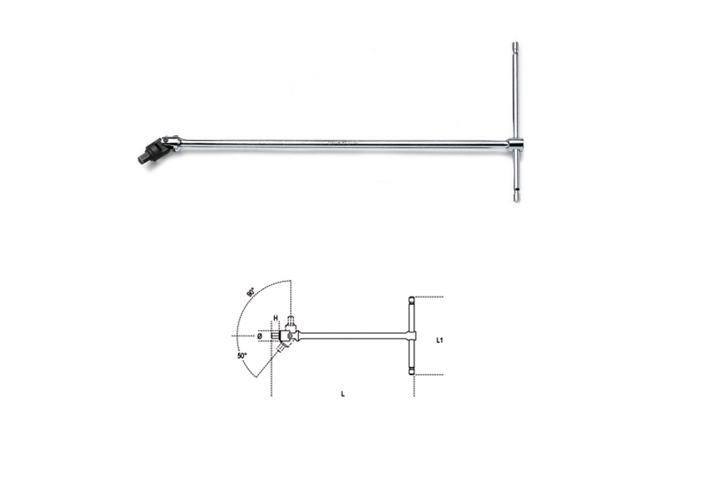 Allen head T-wrench, swiveling and sliding