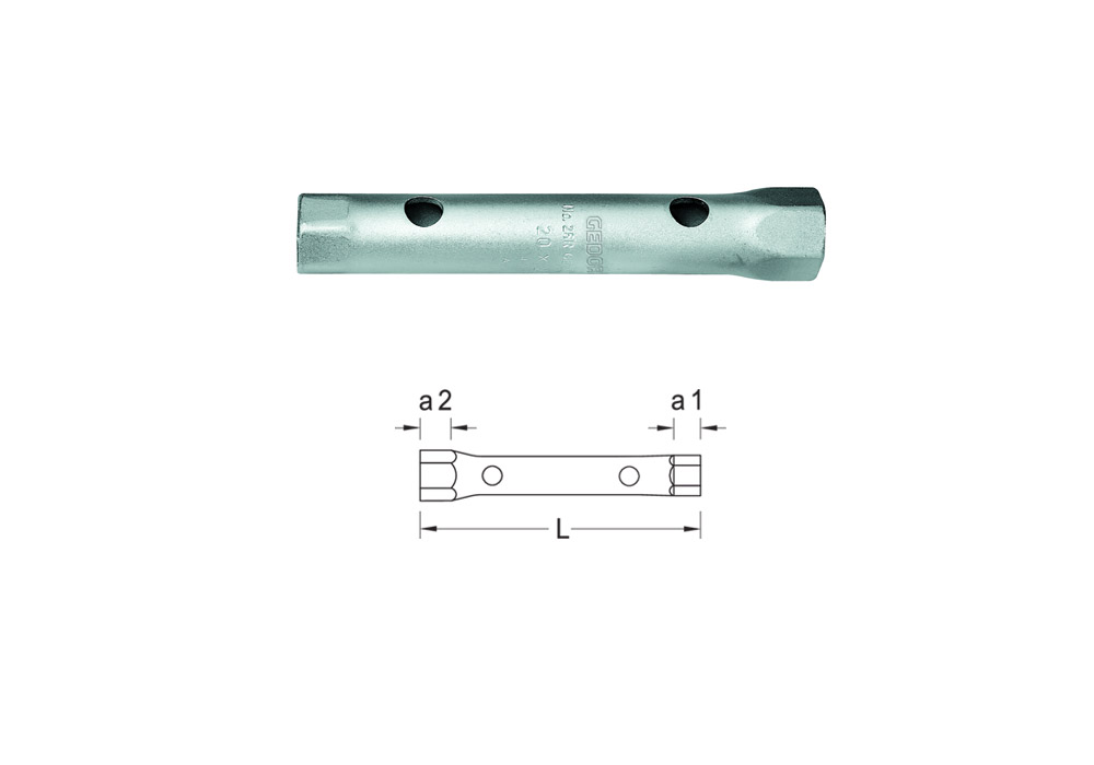 Hexagonal double ended socket wrench