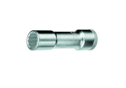 Polygonal deep socket wrench 3/8 