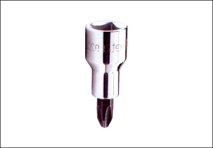 Screwdriver socket 1/2 for cross-slotted screws