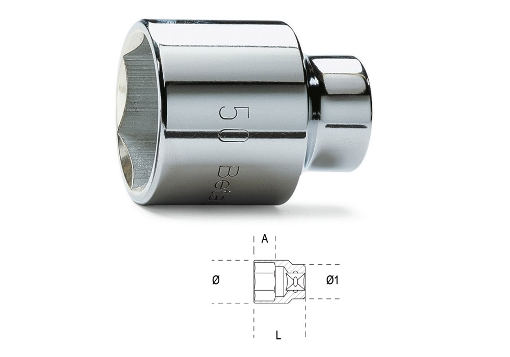 Hexagonal socket wrench 3/4