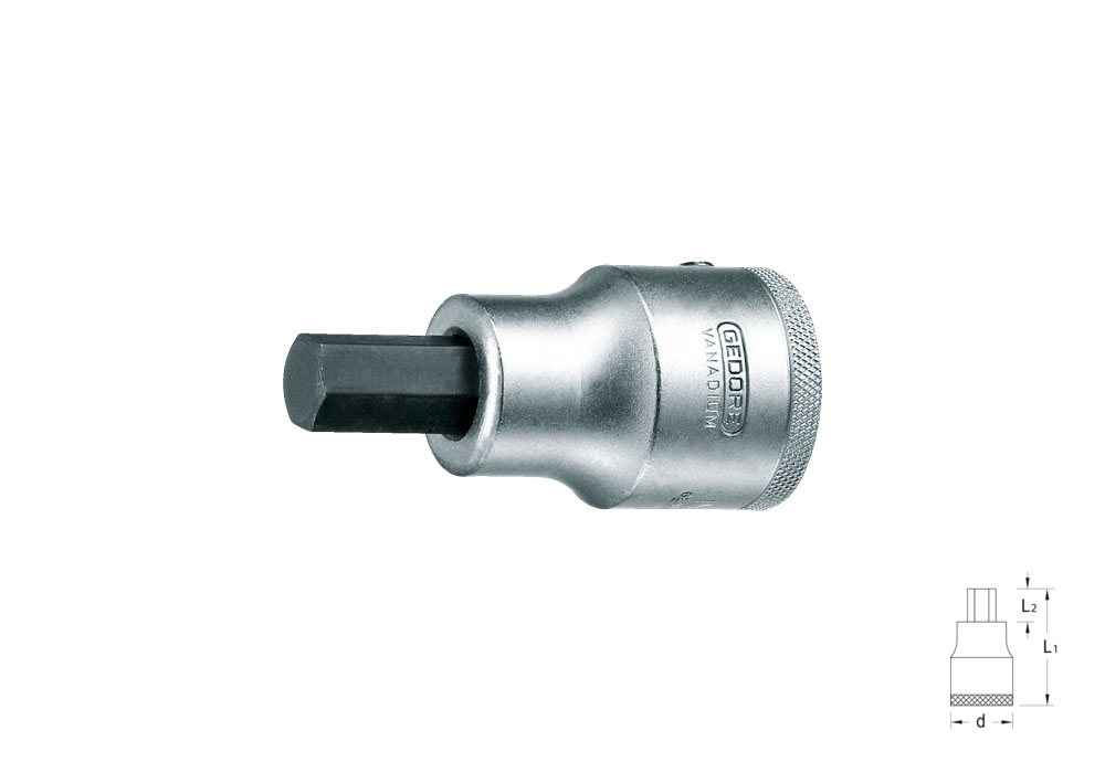 Screwdriver socket 3/4 for hexagonal Allen screws