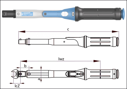 Universal torque wrench TORCOFIX Z