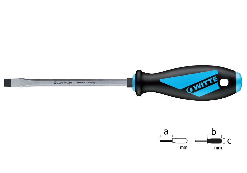 Slotted whorkshop screwdriver MAXX with bolster