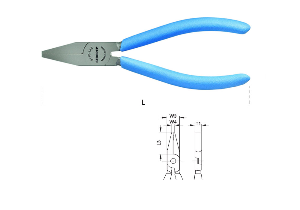 Pinza a becchi piatti