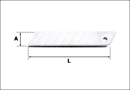 Lama da 18 mm per taglierino