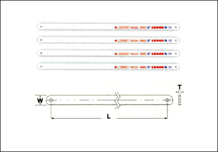 Blade for metals for hacksaws