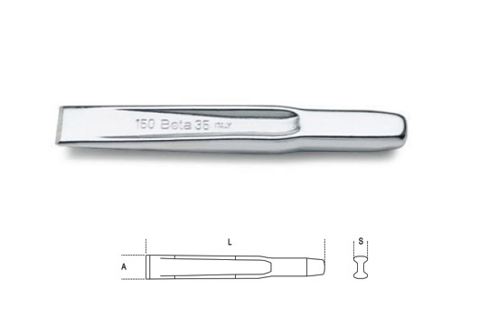 Flat ribbed chisel 