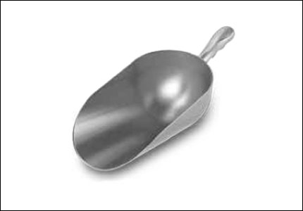 Aluminum scoop