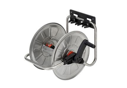 Stainless steel wall hose reel