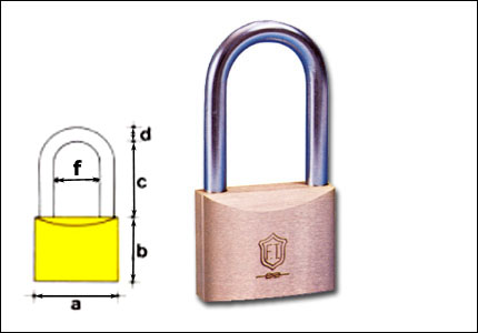 Lucchetto con arco lungo