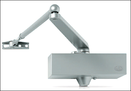 Rack and pinion door closer