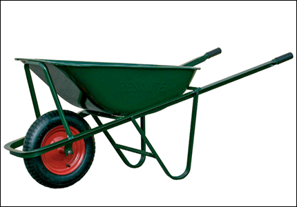 Heavy duty wheelbarrow