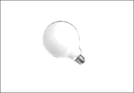 Lampadina ad incandescenza opale a maxisfera, 60 W