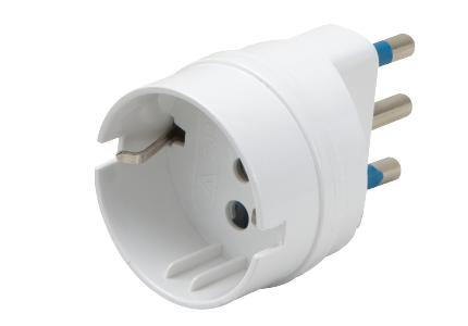 Adapter from outlet DE to plug IT