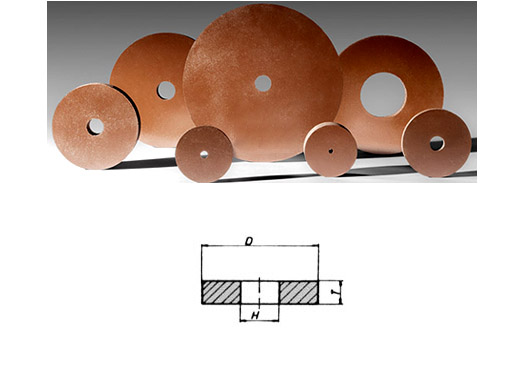 Rubber bonded straight wheel REW