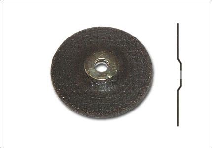 Depressed centre grinding wheel for steel (shape F27)