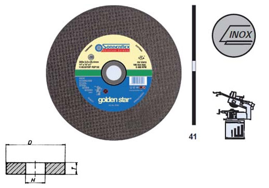 Cutting-off wheel for cutting-off machines