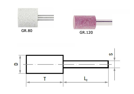 Fibre reinforced cylindrical wheel P5ZY, shaft mm 3