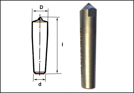 Diamond single point true with taper shank