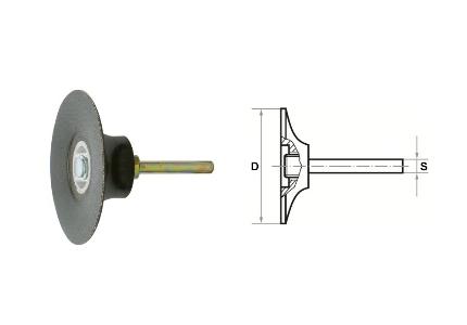 Mandrel GTG for abrasive disks PSG