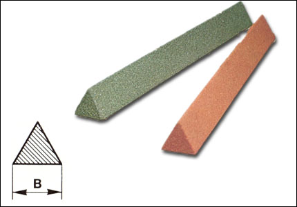 Triangular abrasive file