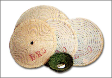 Sisal matelassè wheel with cotton 